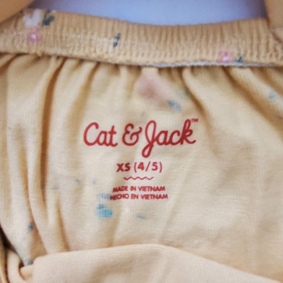 Cat & Jack By Target Girl's Sleeveless Knit Maxi Dress Light Mustard Sz XS (4-5) - Picture 11 of 16